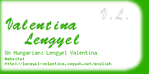 valentina lengyel business card